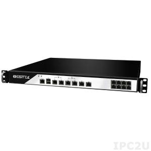 NSP-10H6 1U Rackmount Network Security Appliance, Support Intel 2nd and 3rd Gen LGA1155 CPUs, up to 16GB DDR3 RAM, 6xGbit LAN, 2-Pair ByPass, 2xUSB, 1x3.5&#039;(or 2x 2.5&#039;) SATA Drive Bay, CF, 1xPCIeX8, 300W Internal Single PSU