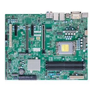 MBD-X13SAE-B ATX Motherboard, Intel 13th/12th Gen Core i9/i7/i5/i3 LGA1700 CPU, Intel W680 Chipset, Up to 128GB ECC/non-ECC DDR5 DIMM, HDMI/DP/DVI-D, 8xSATA, 1xGbit/1x2.5Gbit LAN, 4xUSB 2.0, 8xUSB 3.2, 3xM.2 Key M, 2xPCIe x4, 2xPCIe x16 (16/N or8/8), 0..50C