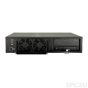 RACK-220GB/A130B 2U Rackmount Chassis, For Full-size for PICMG 1.0 SBC, 2 x 8 cm fan, With ACE-A130B 300W ATX PSU