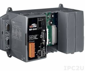 WP-8441-EN PC-compatible PXA270 520MHz Industrial Controller, 96Mb Flash, 128Mb RAM, 2xRS-232, 1xRS-485, 1xRS-232/485, 2xEthernet, Win CE 5.0, with 4 Expansion Slots