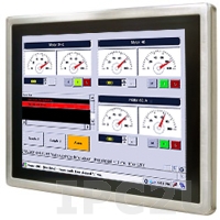 R15L600-65A1FTP 15&quot; TFT XGA LCD, Full IP65, XGA 1024x768, Projected Capacitive Touch,stainless steel front panel, VGA, USB, external power adapter, power supply 12V DC