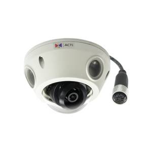 E933M 2MP Video Analytics Outdoor Mini Dome with D/N, Adaptive IR, Extreme WDR, SLLS, M12 connector, Fixed lens, f2.55mm/F2.2 (HOV:112.7), H.264, 1080p/60fps, 2D+3D DNR, Audio, MicroSDHC, PoE, IP68, IK10, EN50155, Built-in Analytics