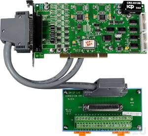 PIO-DA8U/S Universal PCI 8 DAC, 16DI, 16DO Board, Cable Socket CA-4002x1, DN-37