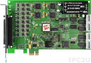 PEX-DA4 PCI Express 16DI/16DO/4AO & Counter/Timer Card