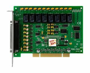PISO-725U Universal PCI Isolated/Non-Isolated 8DI, 8 Relay Board, card ID, Cable Socket CA-4002x1