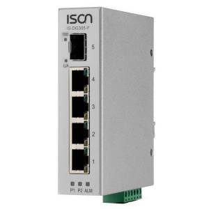IS-DG308 Industrial 8-port DIN-Rail Unmanaged Ethernet Switch with 8x 1000 Base-TX ports, -40..+75 C operating temperature,+12...+58VDC-in, Dual DC Power Input