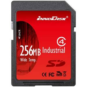 DS2A-256I81W1B 256MB Industrial SD Card, Innodisk, SLC, Wide Temperature -40..+85 C