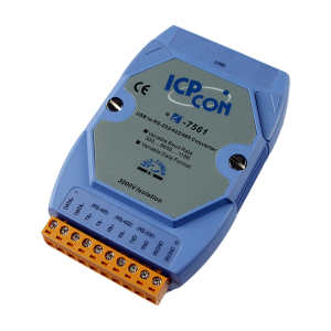 I-7561 USB to RS-232/422/485 Converter with RS-485 Automatic Data Direction Control, Isolation Protection
