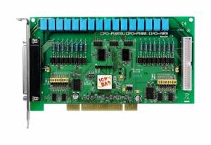 PCI-P16R16U Universal PCI Isolated 16DI, 16 Relay Board, Adapter CA-4037x1, Cable Socket CA-4002x2