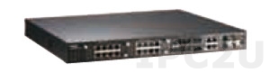 JetNet 5628G 1U Rackmount Industrial Managed Ethernet Modular Switch with 4x1000Base-TX/1000Base-X RJ45/SFP Combo Ports, Support up to 24x10/100Base-TX Ports or 18x100Base-FX Fiber Ports, 2x24/48V DC-In