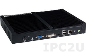 NDiS-163F Network Digital Signage Player, Support Intel Core 2 Duo Socket P up to T9400 CPUs, Intel GM45 Chipset, 1xDVI-D/1xVGA/1xHDMI, Audio, Gb LAN, 2xCOM, 4xUSB, 2xMini-PCIe, 1x2.5&quot; HDD Bay, 96W External Power Adapter