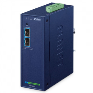 IXT-900-2X Industrial Managed Media Converter IP40, 2-Port 10G/2.5G/1G/100BASE-X SFP+, 9..48 VDC, Operating Temperature -40..75 C