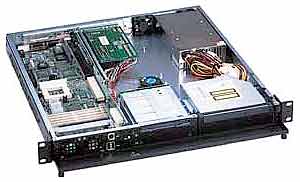 GHI-100 19&quot; Rackmount 1U Chassis, 2 Slots, 1x5.25&quot; Slim/1x3.5&quot; Slim FDD/2x3.5&quot; HDD Drive Bays, without P/S