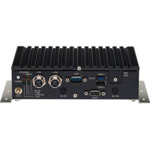 nROK-1030-A Embedded Railway Fanless PC, Intel Atom x6211E SoC, 4GB DDR4 RAM, 1xVGA, 1xHDMI, 2x2.5GbE M12 LAN, 1xCAN / 9-bit DIO Combo, 2xUSB, 2xRS232/422/485, 2xSIM, 1x2.5&quot; Drive Bay, 2xM.2, 1xmSATA, Audio, 9-36VDC-In M12, -40..70C Wide temp.