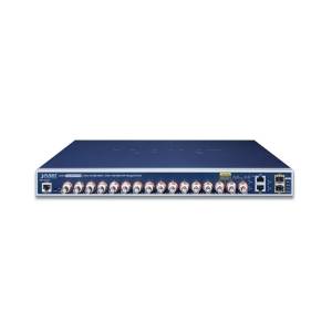 LRP-1622CS Long Reach PoE over Coaxial Managed Switch with 16 BNC Ports, 2x10/100/1000 BASE-T Ports, 2x100/1000 BASE-X SFP Ports, 100..240V AC, 0..50C Operating Temperature
