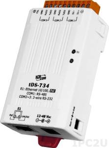 tDS-734 Device Server, 2xRS-232, 1xRS-485, RoHS