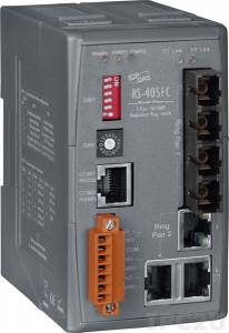 RS-405AFC-T Industrial Redundant Ring Switch with 3 10/100 Base-T Ports and 2 100 Base-FX (multi mode) Ports