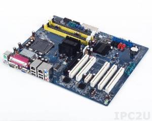 AIMB-763G2-00A1E ATX Intel Core 2 Duo LGA775 CPU Card with VGA, Intel 945G+ICH7R, up to 4GB DDR2 DIMM, 2xGigabit Ethernet, 4xSATA II, 4xCOM, 8xUSB, FDD, LPT, 5xPCI, 1xPCI Express x16, 1xPCI Express x1, Audio