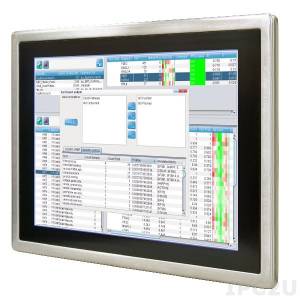 R15ID3S-65FTE 15&quot; LCD TFT Fanless Touch Panel Computer with Intel Atom Processor N2600 1.6Ghz with resistive T/S, 2Gb DDR3 SO-DIMM 1333, mSATA SSD 32GB, protected ports: 2x COM, 2x USB, LAN, Audio, 1x Mini PCI, Power supply 12VDC