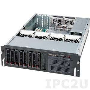 iROBO-SR301-R 3U Rackmount Server, 1x Intel CPU Skt. 1155, max. 32GB DDR3 ECC RAM, max. 8x 3.5&quot; SAS/SATA HDD Hotswap, 800W redundant PSU