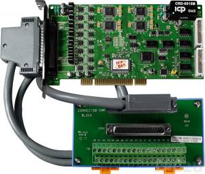 PIO-DA16U/S Universal PCI 16 DAC, 16DI, 16DO Board, Cable Socket CA-4002x1, DN-37