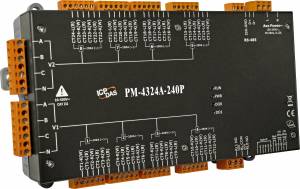 PM-4324A-240P Modbus RTU; Multi-Channel Power Meter (200 A) with 2 separate main circuit inputs