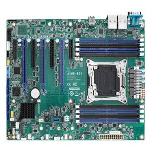 ASMB-805I-00A1 Server board ATX S2066, support Intel Xeon W, Intel C422, up to 512GB DDR4, 2xGb LAN, 7xSATA 3.0, 6xUSB 3.0, VGA, 1xRS-232, GPIO, 3xPCIe x16, 2xPCIe x8, 2xPCIe x4, 1 x M.2 B+M key (SATA and PCIe), SMBus + IPMI