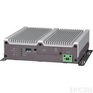 VTC-1010-BK Embedded server with Intel Atom processor E3827 1.75GHz CPU, 2GB DDR3L SO-DIMM, VGA/DP Output, Gb LAN, 2xRS-232, RS-422/485, 1xCAN and 3xGPIO, 2xUSB 2.0, USB 3.0, 4xMini-PCIe, 6...36V DC input, 12VDC output