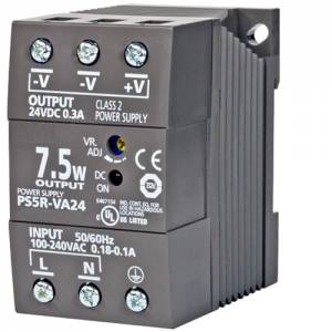 PWR-PS5R7W 7.5W Power Supply, DIN Rail Mount, 85-264VAC Input, 24VDC/0.3A Output