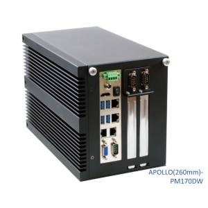 AP2031-00C APOLLO Embedded Server, Skylake-S CPU socket (TDP 35W only) PM170DW-4CXX CPU Card, up to 32GB SODIMM DDR4, VGA, HDMI, 4xGbit LAN, 4xUSB, 3xCOM, Audio, 1x 2.5&quot; HDD Bay, 9-36V