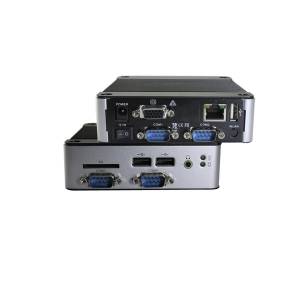 eBOX-3330-C4 Compact Embedded System with Vortex86DX2 933MHz CPU, 1GB DDR2 RAM, VGA, 1xLAN, 3xUSB V2.0, 1x internal USB, 4x RS232, Audio In/Out, SD/SDHC Slot, SATA Bay, +8...24V DC-In, External Power Adapter
