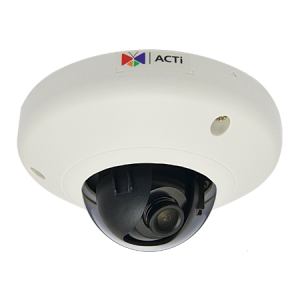 E93 5MP Indoor Mini Dome with Basic WDR, Fixed lens, f1.9mm/F2.8, H.264, 1080p/30fps, DNR, MicroSDHC/MicroSDXC, PoE, IK08