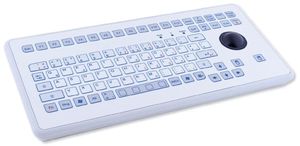TKS-088c-TB38-KGEH-USB Desktop Mount Industrial IP65 Keyboard, 88 Keys, TrackBall 38mm, USB Interface