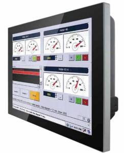 R15L600-PCC3-POE 15&quot; Projective Capacitive Multi-Touch monitor, 1024x768, 250 cd/m2, VGA+HDMI, PoE input, IP65 Front