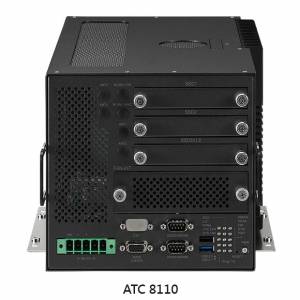 ATC-8110-F/2080Ti Embedded PC with Intel Core i7-8700T 4 GHz, 8 Gb DDR4 SO-DIMM, NVidia Geforce 2080 Ti TURBO, HDMI v1.4, 1xVGA, 4xCOM, 3x2.5&quot; SATA SSD Bays, CFast, 2xFull-size mPCIe,1xPCIe x16, 2xPCIe x4, 6xUSB, DIO, CAN, Audio, terminal block 9-36 V DC