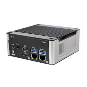 EBOX-ALJ3455-4GB Compact Embedded System with Intel Celeron J3455 1.5GHz, 4GB DDR3L RAM, VGA, 2xHDMI, 2xLAN, COM, 4xUSB, Audio, MiniPcie, Sim Card Slot, 12V DC-In