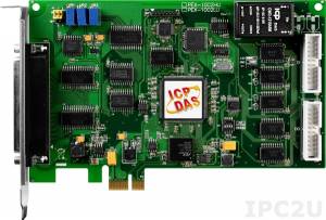 PEX-1002L Multifunction PCI Express Adapter, 32SE/16D ADC, 16DI, 16DO, Timer, Cable Socket CA-4002x1