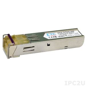 ISFP-S7040-WA Industrial SFP module, 1000Base-X WDM A type LC port, 40km distance, -10.. +70C Operating Temperature