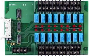 DB-16R 16 Channels Form C Relay Daughter Board, Max. Switching Voltage 120VAC/60VDC, Max. Switching Current 1A