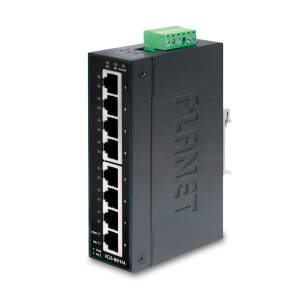 IGS-801M Industrial DIN-Rail L2/L4 Managed Ethernet Switch with 8x1000 Base T, 12-48VDC/24VAC, -40..75C Operating Temperature