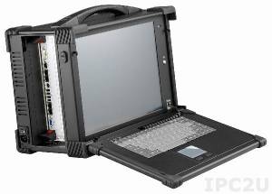 ARX605-15. CompactPCI Portable Computer, 15&quot; LCD with touch screen, 5-slot 6U cPCI, slim DVD-ROM