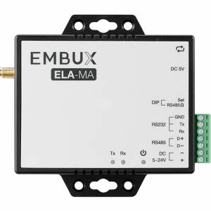 ELA-MA Serial to LoRa Wireless Adaptor 1xFlashSD 128kb, 1xRS232/RS485, 5..24VDC, 0..50C