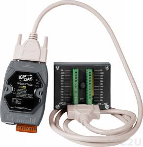 WISE-7118Z/S2 10-channel Thermocouple Input with High Voltage Protection and 6-channel Isolated Digital Output WISE PoE Controller (RoHS) and DN-1822 daughter board and 1.8m cable