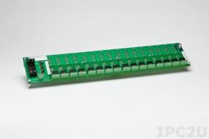 SCMPB01-3 16 Channel Backpanel for SCM5B Modules, DIN-rail Mounting