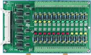 DB-24P/DIN 24 Channels AC/DC Isolated Digital Daughter Board, Opto-22 Compatible, DIN-Rail mounting