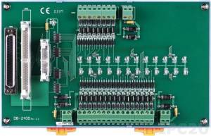DB-24OD/DIN 24 Channels DC Isolated Digital Output Daughter Board, Opto-22 Compatible, DIN-Rail Mounting