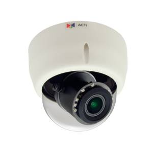 E618 3MP Indoor Zoom Dome with D/N, Adaptive IR, Superior WDR, 4.3x Zoom lens, f3.1-13.3mm/F1.4-4.0 (HOV:64.4-26.4), P-Iris, Auto Focus (for installation), H.264, 1080p/30fps, 2D+3D DNR, Audio, MicroSDHC/MicroSDXC, PoE, IK09,